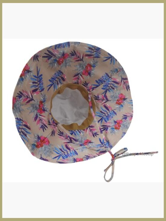Packable Large Brim Sun Hat with Chin Strap, Foldable Design main image 5